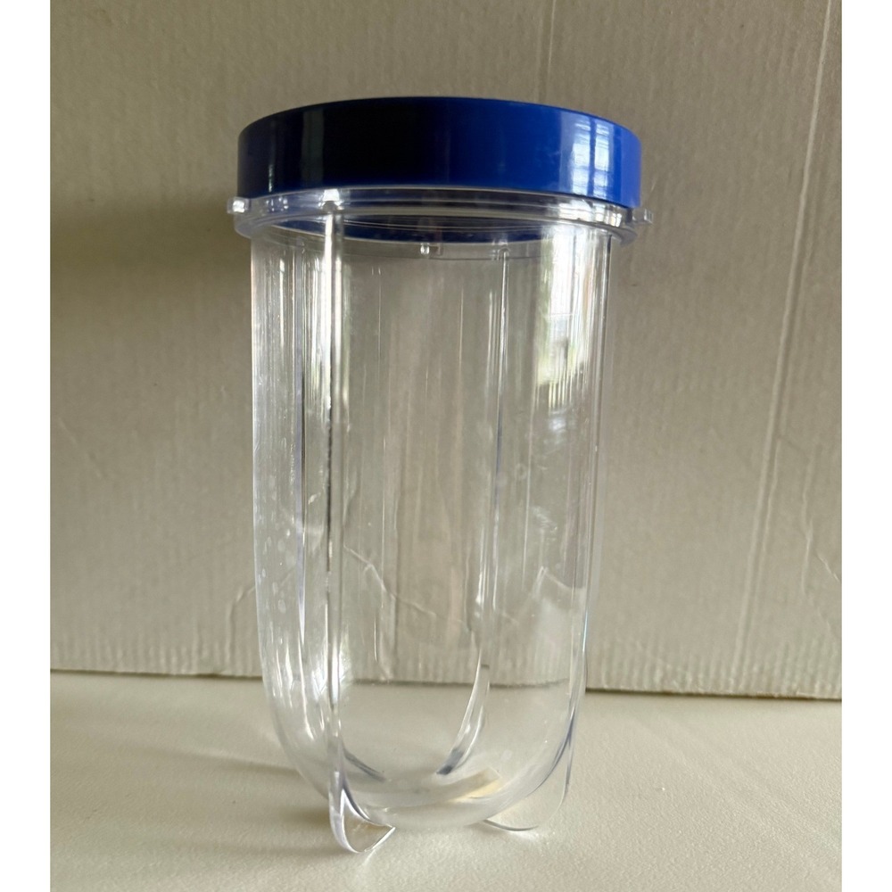 Magic Bullet Blender Cup Tall Jar Blue Lid MB-WL003-23 Replacement Accessory